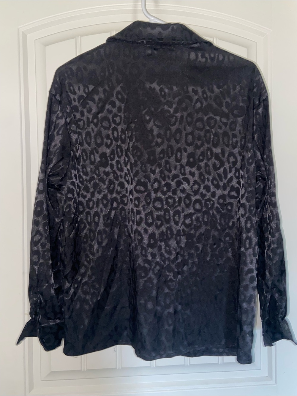 Bundle of 2 SHEIN Leopard-Print Long Sleeve Button-Down Shirts